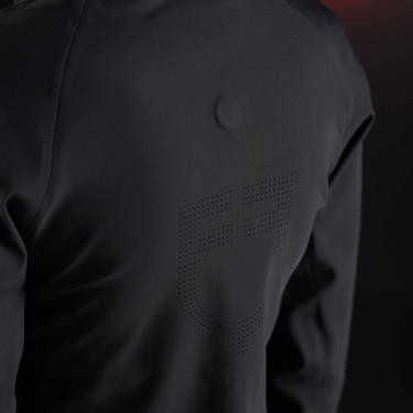 Damen-Technik-Kapuzenpullover Equestro Ridertechnology Schwarz