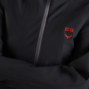 Damen-Technik-Kapuzenpullover Equestro Ridertechnology Schwarz