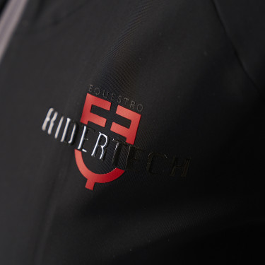 Damen-Technik-Kapuzenpullover Equestro Ridertechnology Schwarz