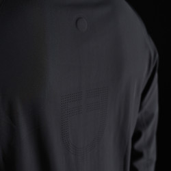 Herren-Technik-Kapuzenpullover Equestro Ridertechnology Schwarz