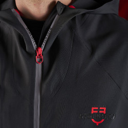 Herren-Technik-Kapuzenpullover Equestro Ridertechnology Schwarz