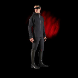Herren-Technik-Kapuzenpullover Equestro Ridertechnology Schwarz