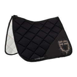 Dressur-Schabracke Equestro Logo mit Strass