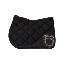 Sprungteppich mit Strass-Logo Equestro Schwarz Sprungteppich mit Strass-Logo Equestro Schwarz
