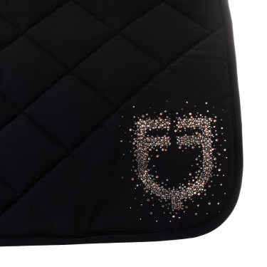 Dressurschabracke Equestro Logo mit Strass Dressurschabracke Equestro Logo mit Strass