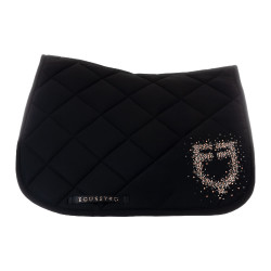 Spring-Schabracke mit Strass-Logo Equestro Schwarz Spring-Schabracke mit Strass-Logo Equestro Schwarz