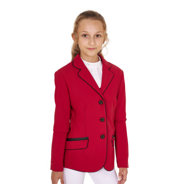Turnierjacke Equestro Mädchen aus technischem Gewebe Turnierjacke Equestro Mädchen aus technischem Gewebe