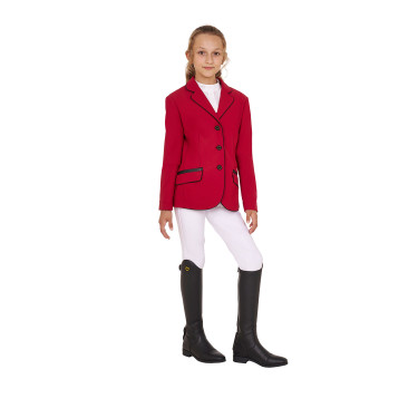 Turnierjacke Equestro Mädchen aus technischem Gewebe Turnierjacke Equestro Mädchen aus technischem Gewebe