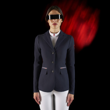 Turnierjacke Damen Equestro Ridertechnology mit thermoverschweißten Nähten Turnierjacke Damen Equestro Ridertechnology mit thermoverschweißten Nähten