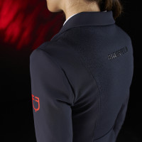 Turnierjacke Damen Equestro Ridertechnology mit thermoverschweißten Nähten Marine Marineblau Turnierjacke Damen Equestro Ridertechnology mit thermoverschweißten Nähten Marine Marineblau