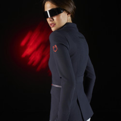 Turnierjacke Damen Equestro Ridertechnology mit thermoverschweißten Nähten Marine Marineblau Turnierjacke Damen Equestro Ridertechnology mit thermoverschweißten Nähten Marine Marineblau