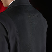 Wettkampfjacke Herren Equestro Ridertechnology mit thermoverschweißten Nähten Spottdrossel Grau