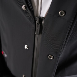 Wettkampfjacke Herren Equestro Ridertechnology mit thermoverschweißten Nähten Schwarz