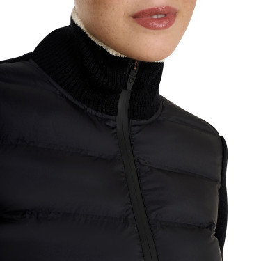Equestro Damenjacke aus Nylon und Strick mit Reißverschluss Equestro Damenjacke aus Nylon und Strick mit Reißverschluss