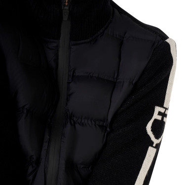 Equestro Damenjacke aus Nylon und Strick mit Reißverschluss Equestro Damenjacke aus Nylon und Strick mit Reißverschluss