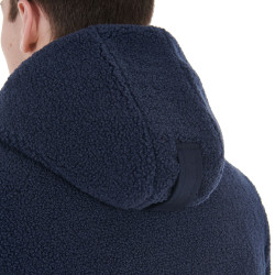 Wasserdichte Herrenjacke mit Teddy-Stoffeinsätzen Equestro Marineblazer Marineblau