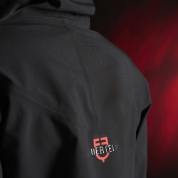 Lange wasserdichte Damenjacke Equestro Ridertechnology Schwarz