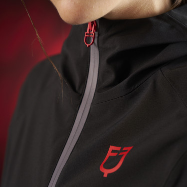 Lange wasserdichte Damenjacke Equestro Ridertechnology Lange wasserdichte Damenjacke Equestro Ridertechnology