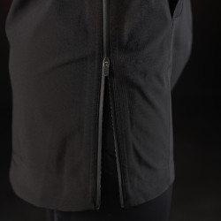 Lange wasserdichte Damenjacke Equestro Ridertechnology Schwarz