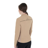 Damen-Softshelljacke aus technischem, wattiertem Gewebe Equestro Weihrauch Beige