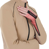 Damen-Softshelljacke aus technischem, wattiertem Gewebe Equestro Weihrauch Beige