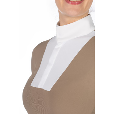 Wettkampf-Poloshirt Virginia Langarm Damen HKM Maulwurf Braun Wettkampf-Poloshirt Virginia Langarm Damen HKM Maulwurf Braun