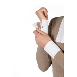 Wettkampf-Poloshirt Virginia Langarm Damen HKM Maulwurf Braun Wettkampf-Poloshirt Virginia Langarm Damen HKM Maulwurf Braun