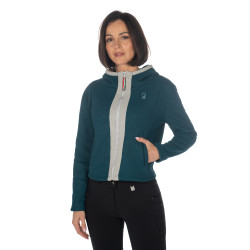 Damen-Sweatshirt Livigno HKM Dunkelgrün Grün Damen-Sweatshirt Livigno HKM Dunkelgrün Grün