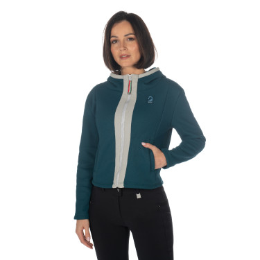 Damen-Sweatshirt Livigno HKM Dunkelgrün Grün Damen-Sweatshirt Livigno HKM Dunkelgrün Grün