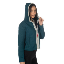 Damen-Sweatshirt Livigno HKM Dunkelgrün Grün Damen-Sweatshirt Livigno HKM Dunkelgrün Grün