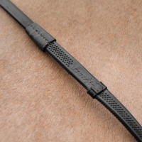 Gummizügel Fine Prise Horze mit Stoppern Schwarz Gummizügel Fine Prise Horze mit Stoppern Schwarz