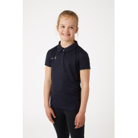 Kurzarm-Funktionspolo Denise Kinder Horze Dunkelmarineblau Kurzarm-Funktionspolo Denise Kinder Horze Dunkelmarineblau