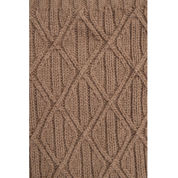 Gestrickter B Vertigo Schal Faye Braun Schlamm Beige