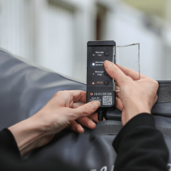 Beheizte Massageunterlage Equilibrium Grau