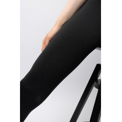 Hybride Thermo-Leggings Horze Anya Full Grip Kaviar Schwarz