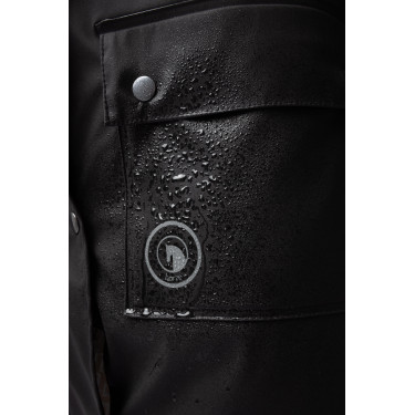 Wasserfester Elise-Mantel mit gesteppter Fütterung Horze Kaviar Schwarz