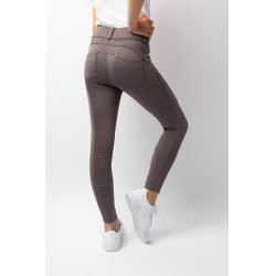 Thermoreithose Full Grip Horze Rhea Kinder Gesäßtaschen Braunfalke