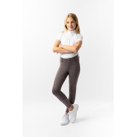 Thermoreithose Full Grip Horze Rhea Kinder Gesäßtaschen Braunfalke