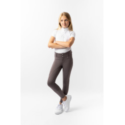 Thermoreithose Full Grip Horze Rhea Kinder Gesäßtaschen Braunfalke