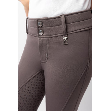 Thermoreithose Full Grip Horze Rhea Kinder Gesäßtaschen Braunfalke