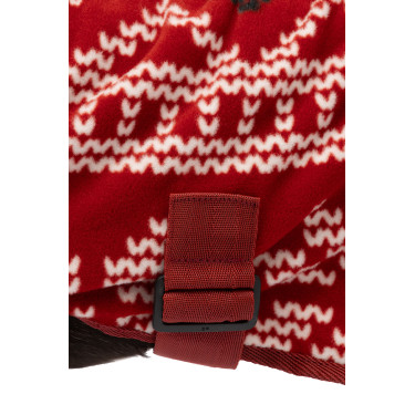 Weihnachtsdecke Hund Horze Rot