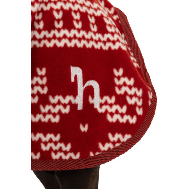 Weihnachtsdecke Hund Horze Rot