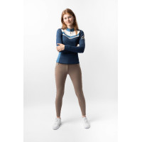 Trainings-T-Shirt Ayra Horze Meerestitan Marineblau