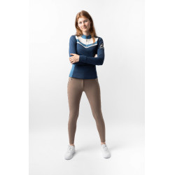 Trainings-T-Shirt Ayra Horze Meerestitan Marineblau