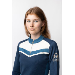 Trainings-T-Shirt Ayra Horze Meerestitan Marineblau