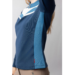 Trainings-T-Shirt Ayra Horze Meerestitan Marineblau