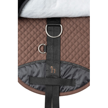 Horze Lammfell Reitpad Schwarz
