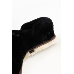 Horze Lammfell Reitpad Schwarz