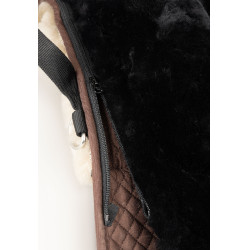 Horze Lammfell Reitpad Schwarz