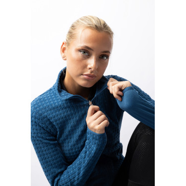 Reitjacke Fleece Darcey Horze Himmelblau